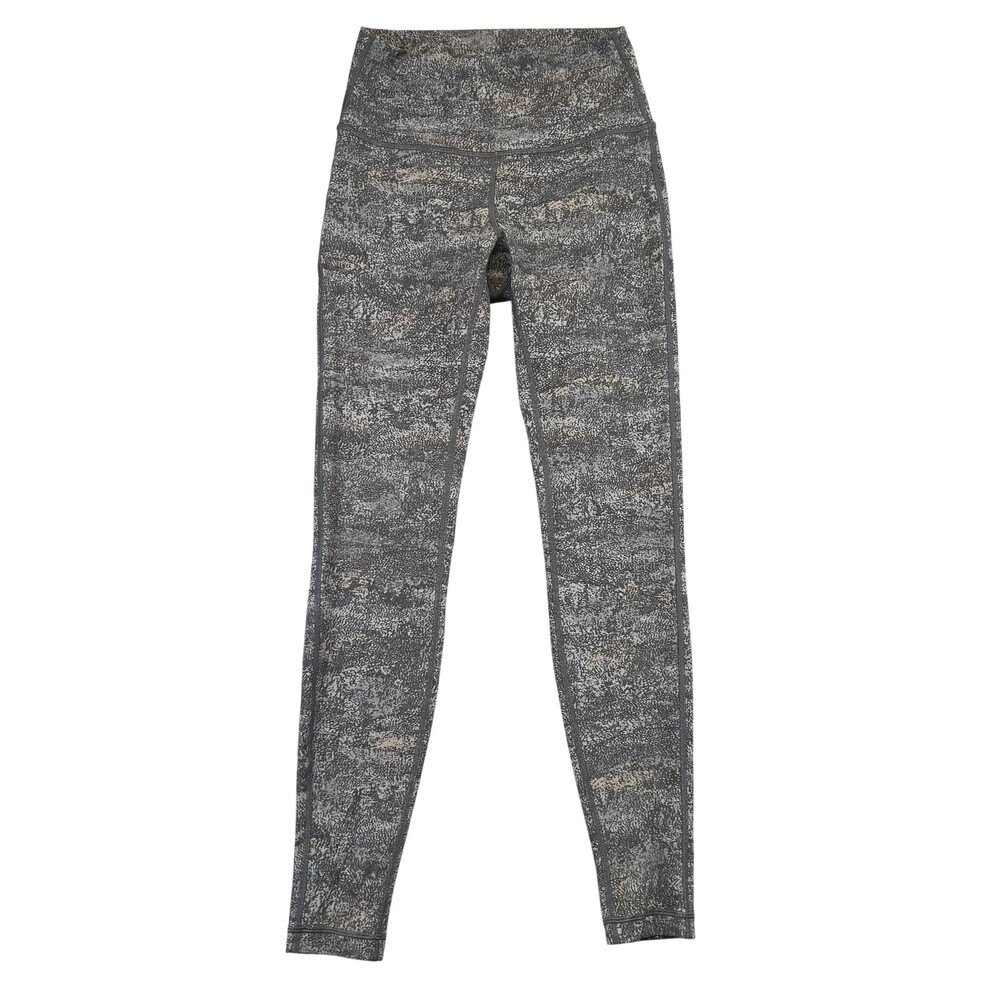 Lululemon Leggings Womens 6 Wunder Under Leggings High Rise 28" Frozen Vista